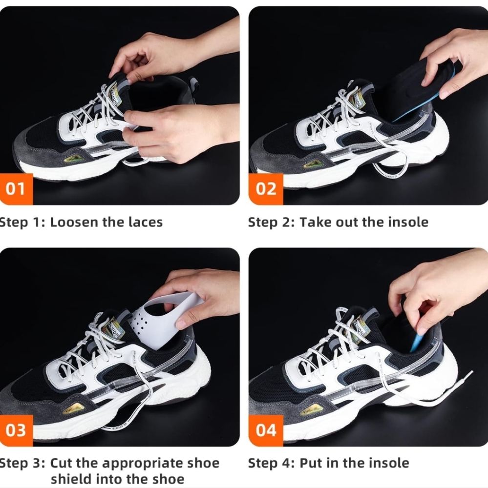 6pk Crease Protectors,Sneaker Shoes Protectors, Crease Guards to Hold The Shape - Picture 5 of 5